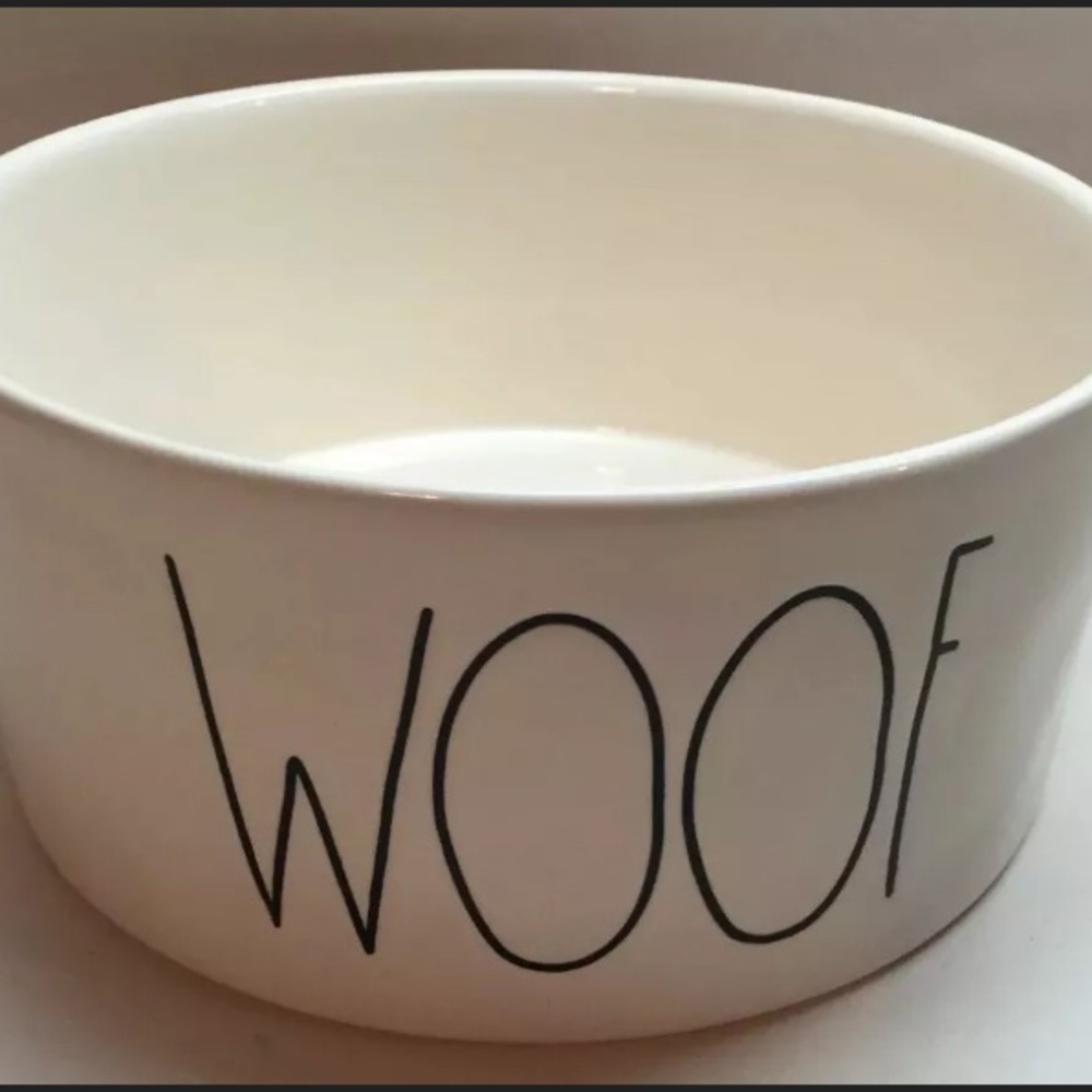 Rae Dunn Woof Pet Bowl NWOT